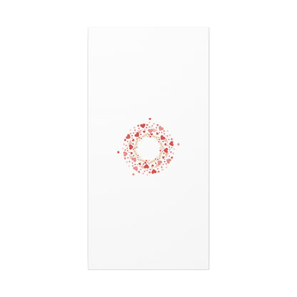 Tiny Heart Wreath Canvas | tiny heart design, valentine doodle
