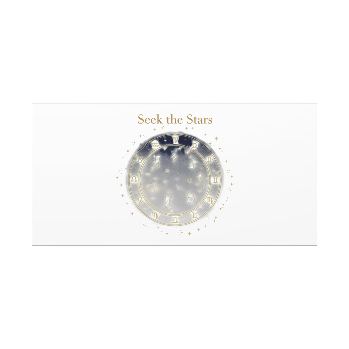 Seek the Stars Canvas | Celestial Astrology Art, Constellation Wall Decor
