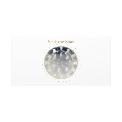 Seek the Stars Canvas | Celestial Astrology Art, Constellation Wall Decor