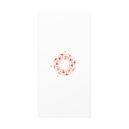 Tiny Heart Wreath Canvas | tiny heart design, valentine doodle