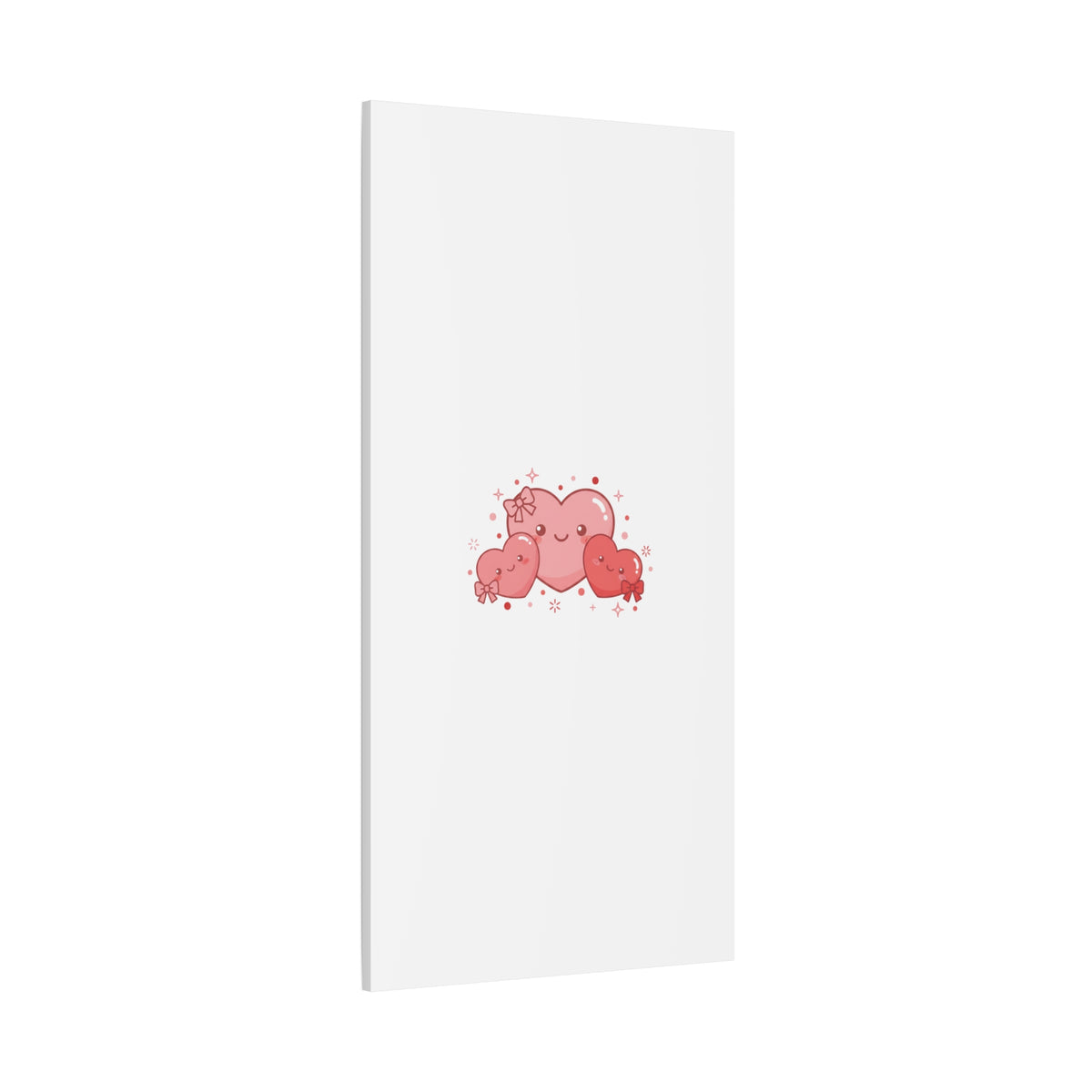 Kawaii Tiny Heart Trio Matte Canvas | tiny hearts, valentine doodle