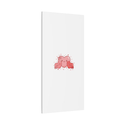 Kawaii Tiny Heart Trio Matte Canvas | tiny hearts, valentine doodle