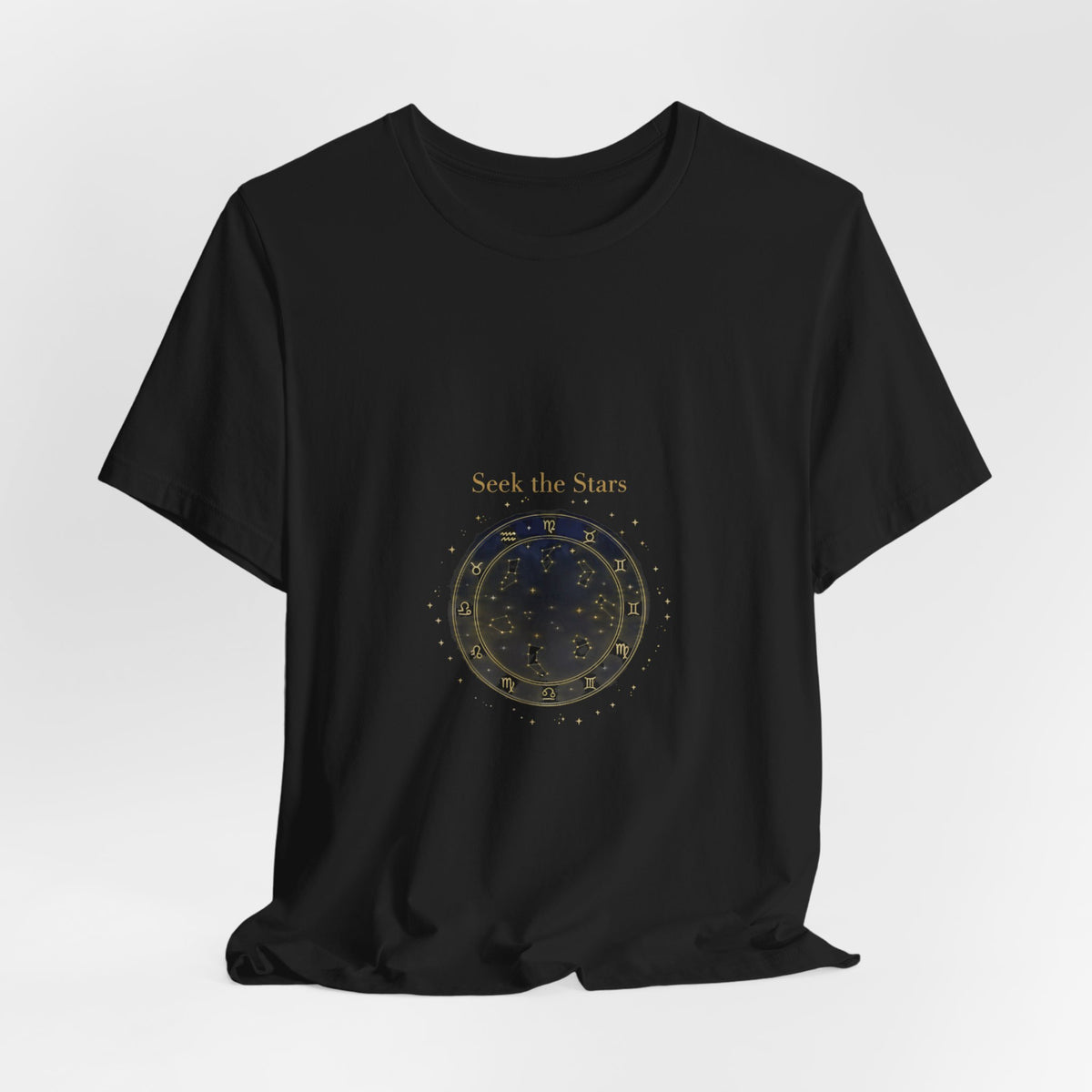 Seek the Stars Tee | celestial moon phase, minimalist astrology shirt