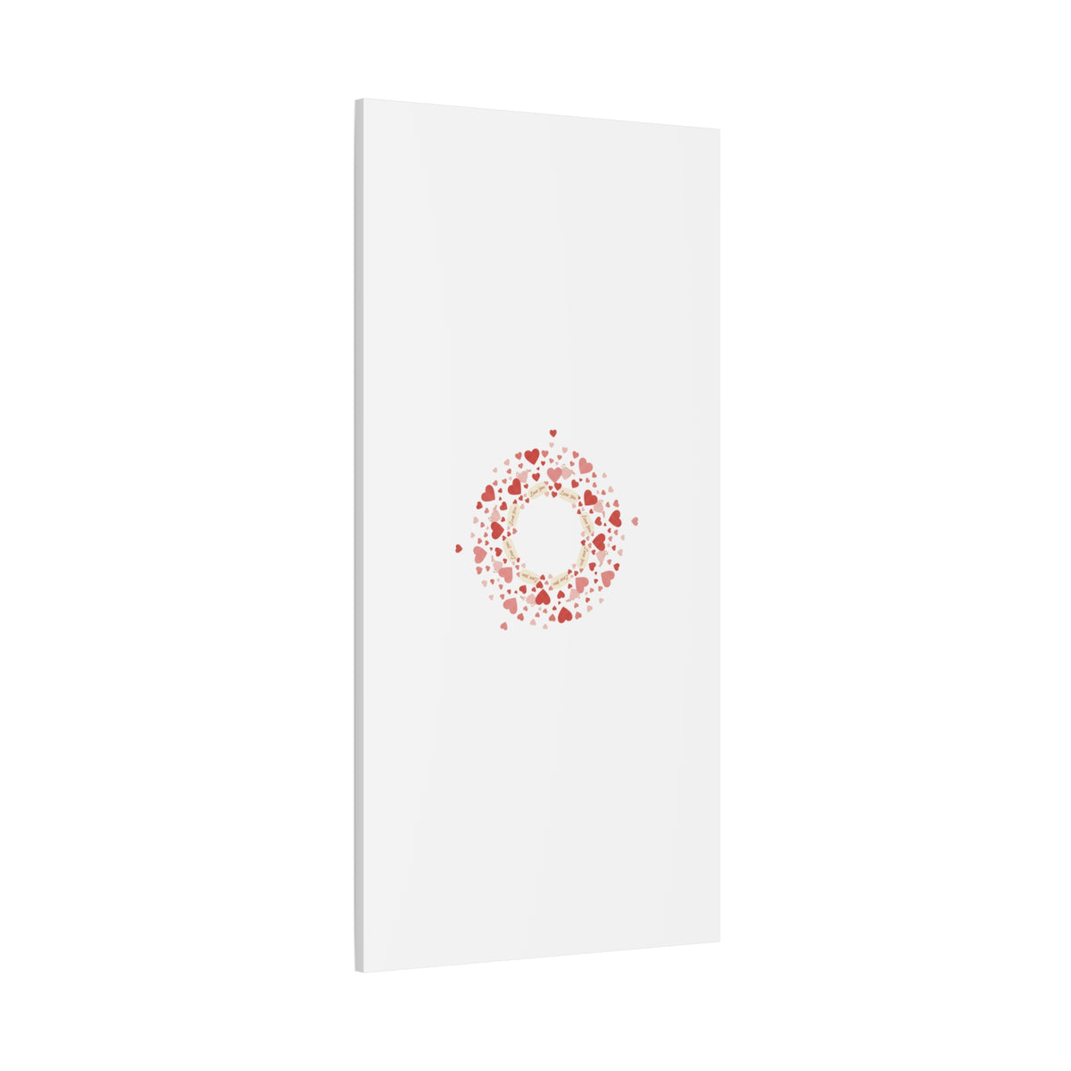 Tiny Heart Wreath Canvas | tiny heart design, valentine doodle