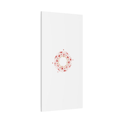 Tiny Heart Wreath Canvas | tiny heart design, valentine doodle