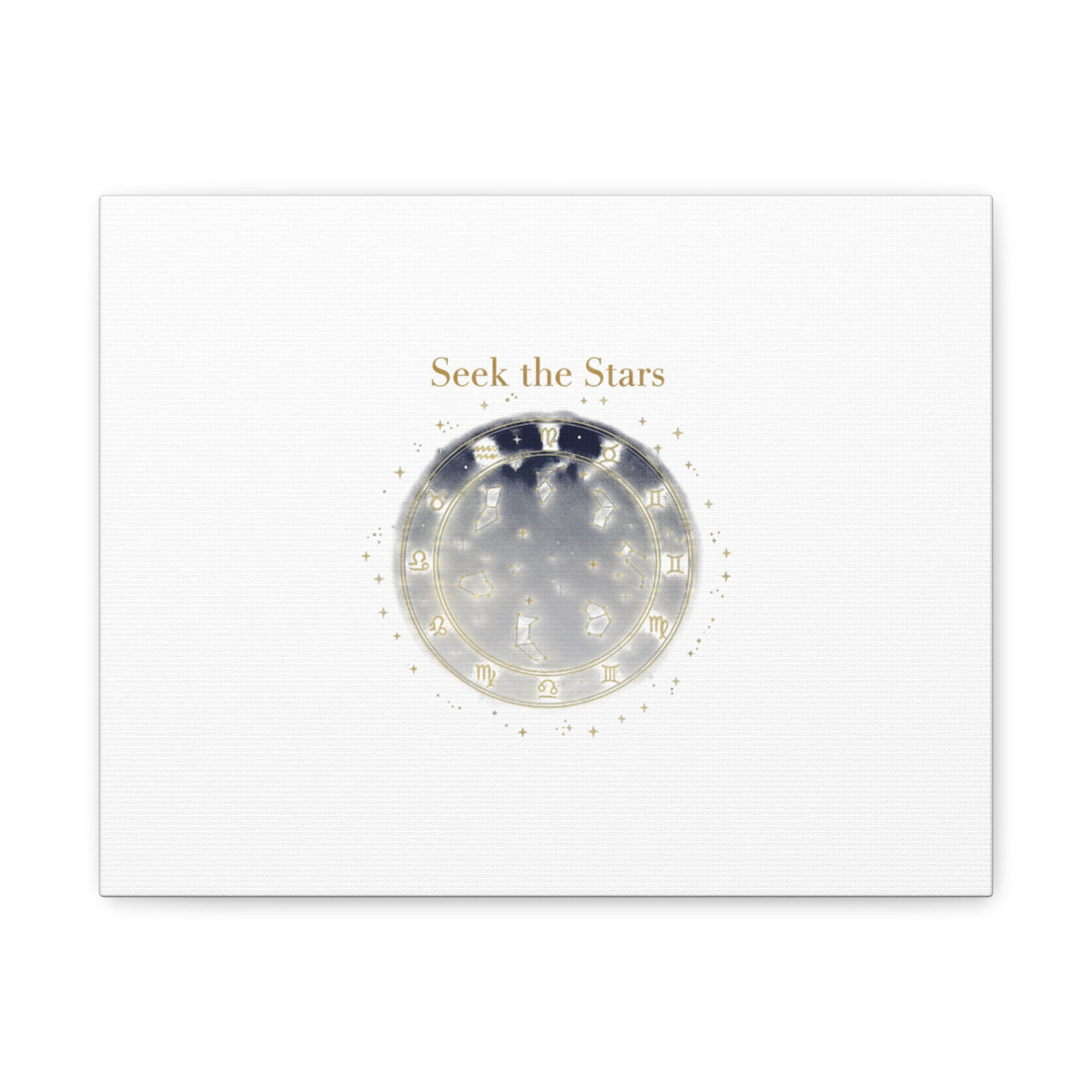 Seek the Stars Canvas | Celestial Astrology Art, Constellation Wall Decor