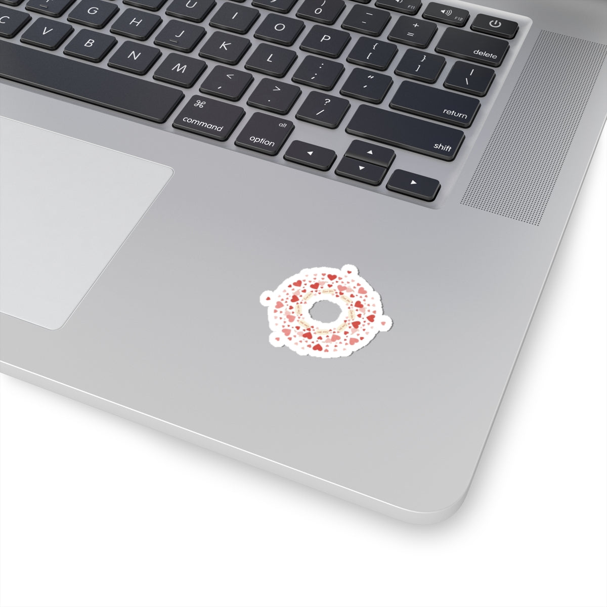 Tiny Heart Confetti Ring Sticker | Kiss-Cut Stickers | micro heart design