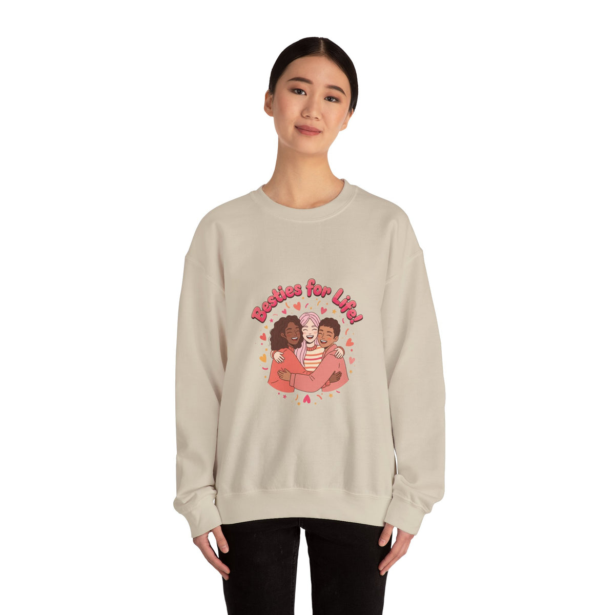 Galentines Squad Hugs Sweatshirt | Friendship-First Galentine’s Design
