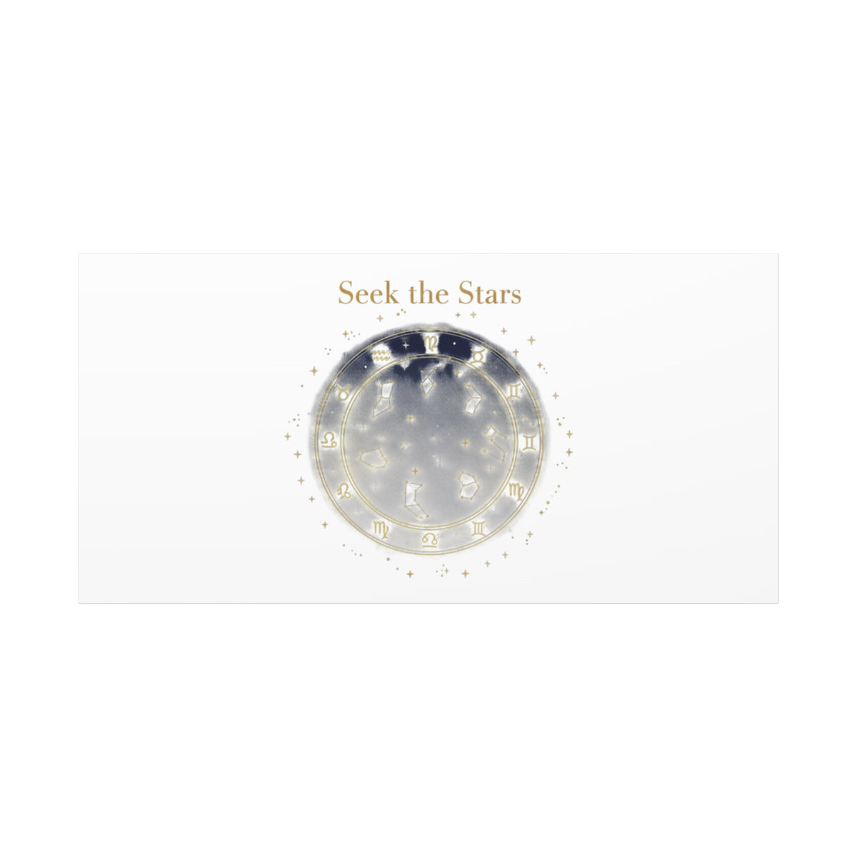Seek the Stars Canvas | Celestial Astrology Art, Constellation Wall Decor