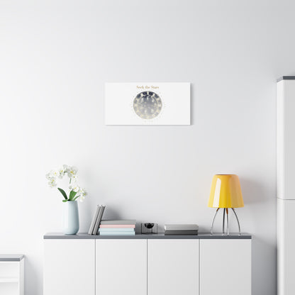 Seek the Stars Canvas | Celestial Astrology Art, Constellation Wall Decor