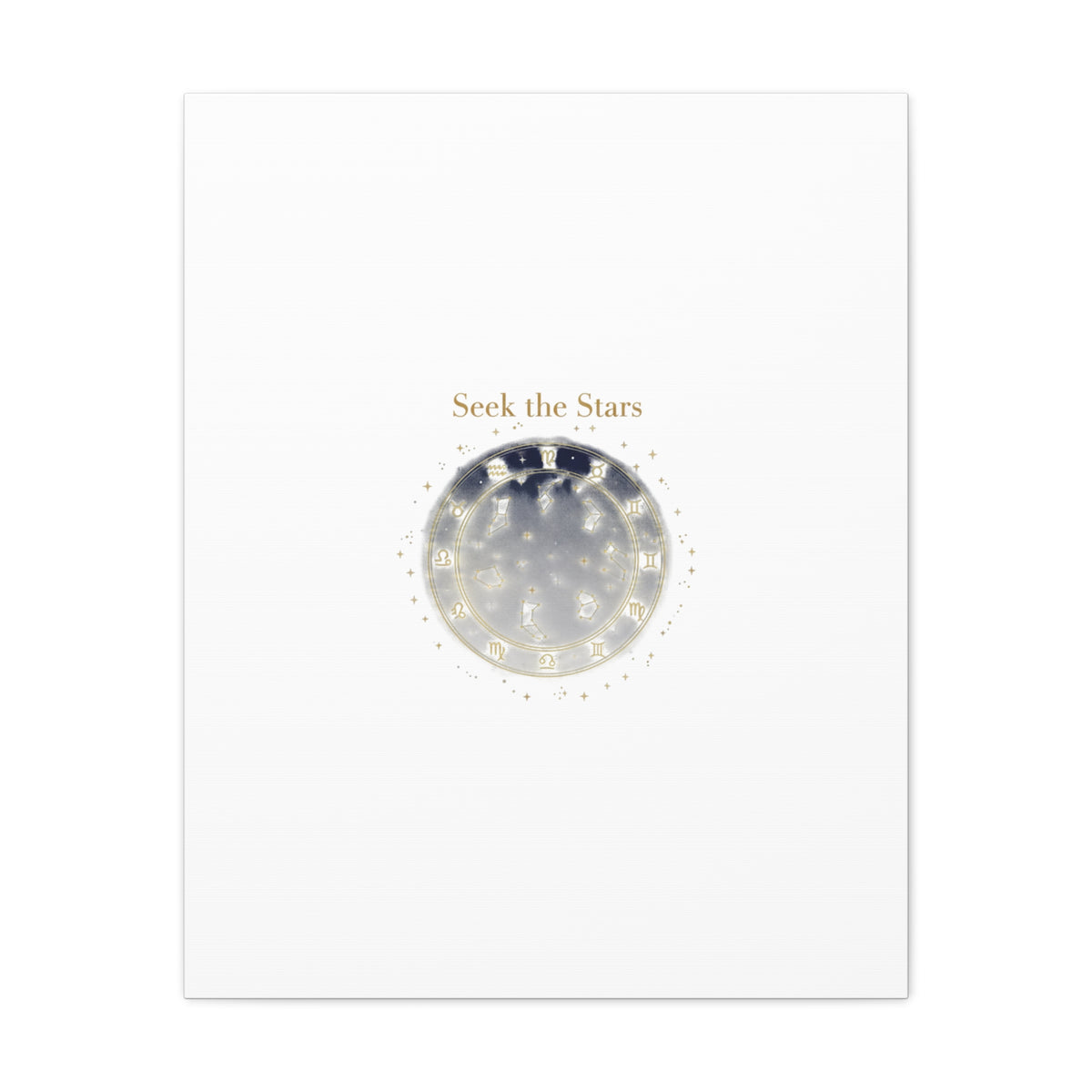 Seek the Stars Canvas | Celestial Astrology Art, Constellation Wall Decor