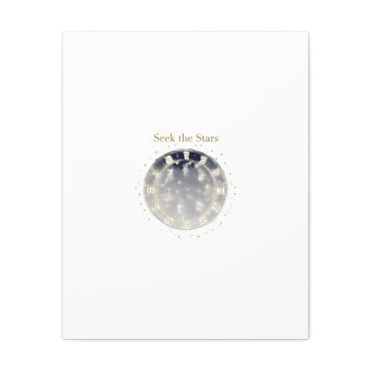 Seek the Stars Canvas | Celestial Astrology Art, Constellation Wall Decor