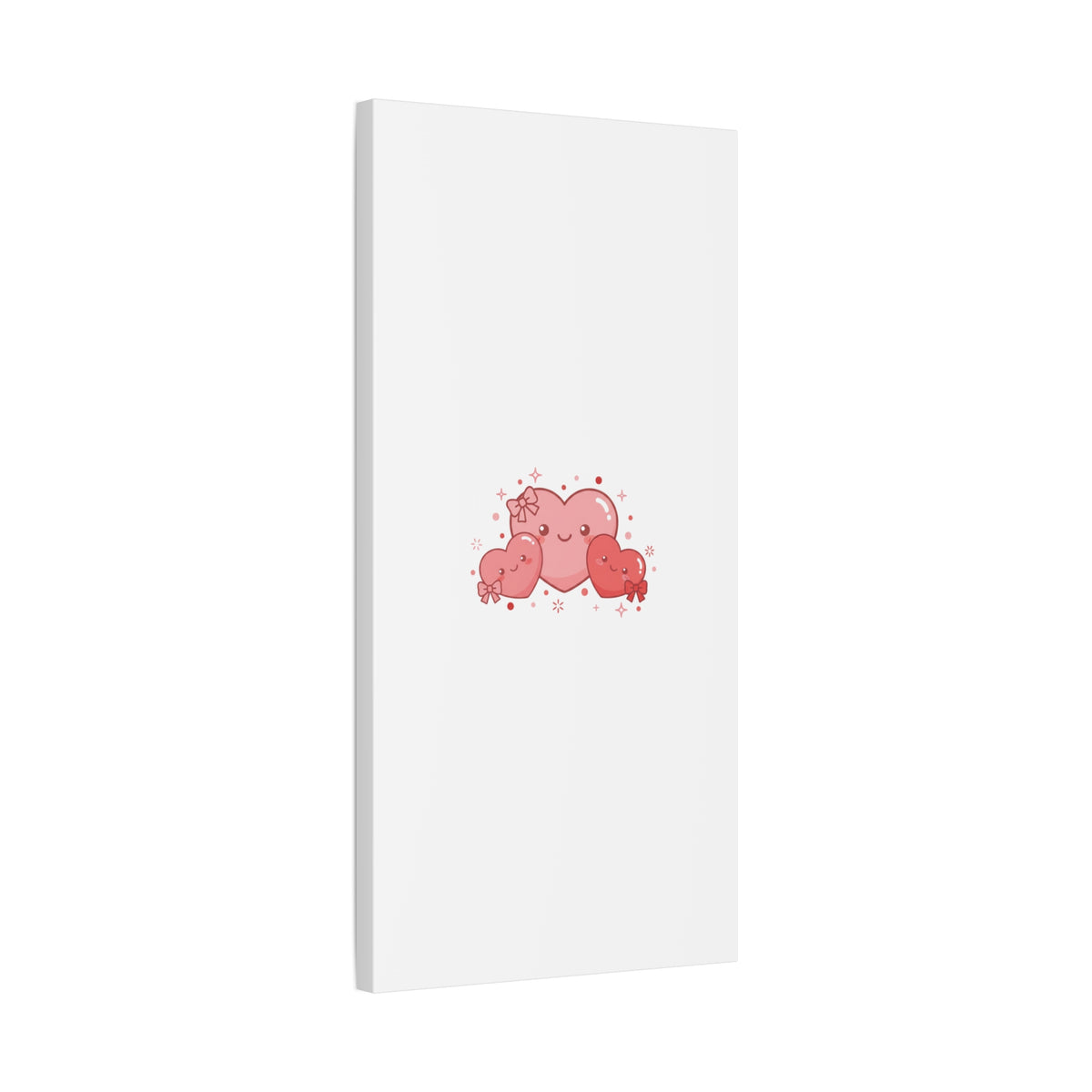 Kawaii Tiny Heart Trio Matte Canvas | tiny hearts, valentine doodle