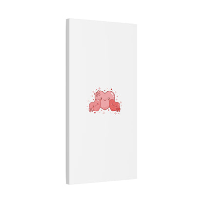 Kawaii Tiny Heart Trio Matte Canvas | tiny hearts, valentine doodle