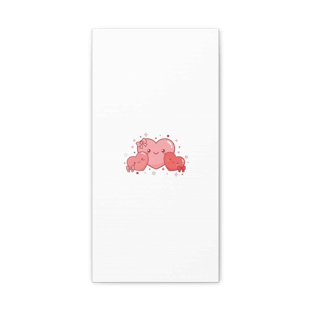 Kawaii Tiny Heart Trio Matte Canvas | tiny hearts, valentine doodle