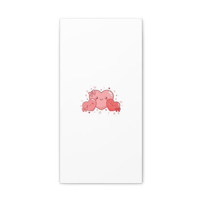 Kawaii Tiny Heart Trio Matte Canvas | tiny hearts, valentine doodle