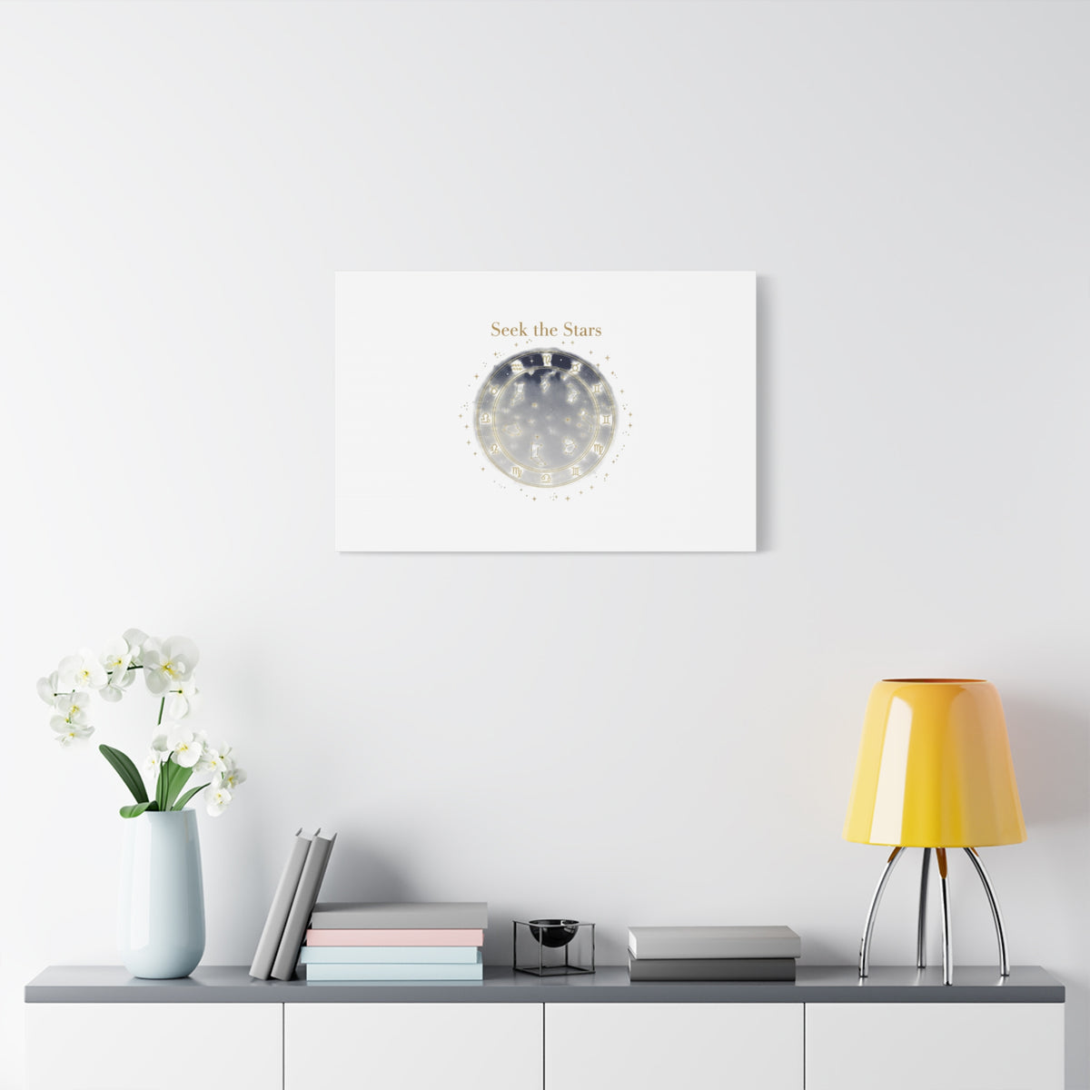 Seek the Stars Canvas | Celestial Astrology Art, Constellation Wall Decor