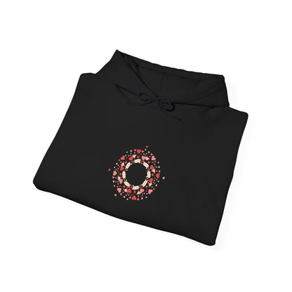 Tiny Heart Wreath Hoodie | tiny heart design, valentine doodle