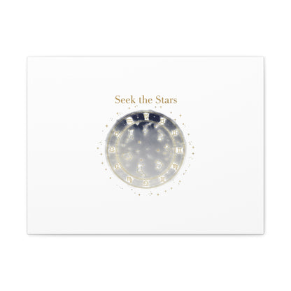Seek the Stars Canvas | Celestial Astrology Art, Constellation Wall Decor