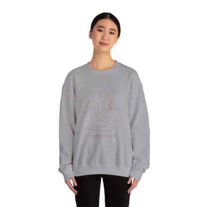 Crewneck Sweatshirt — "Be Gentle With Yourself" Minimal Self-Care Design