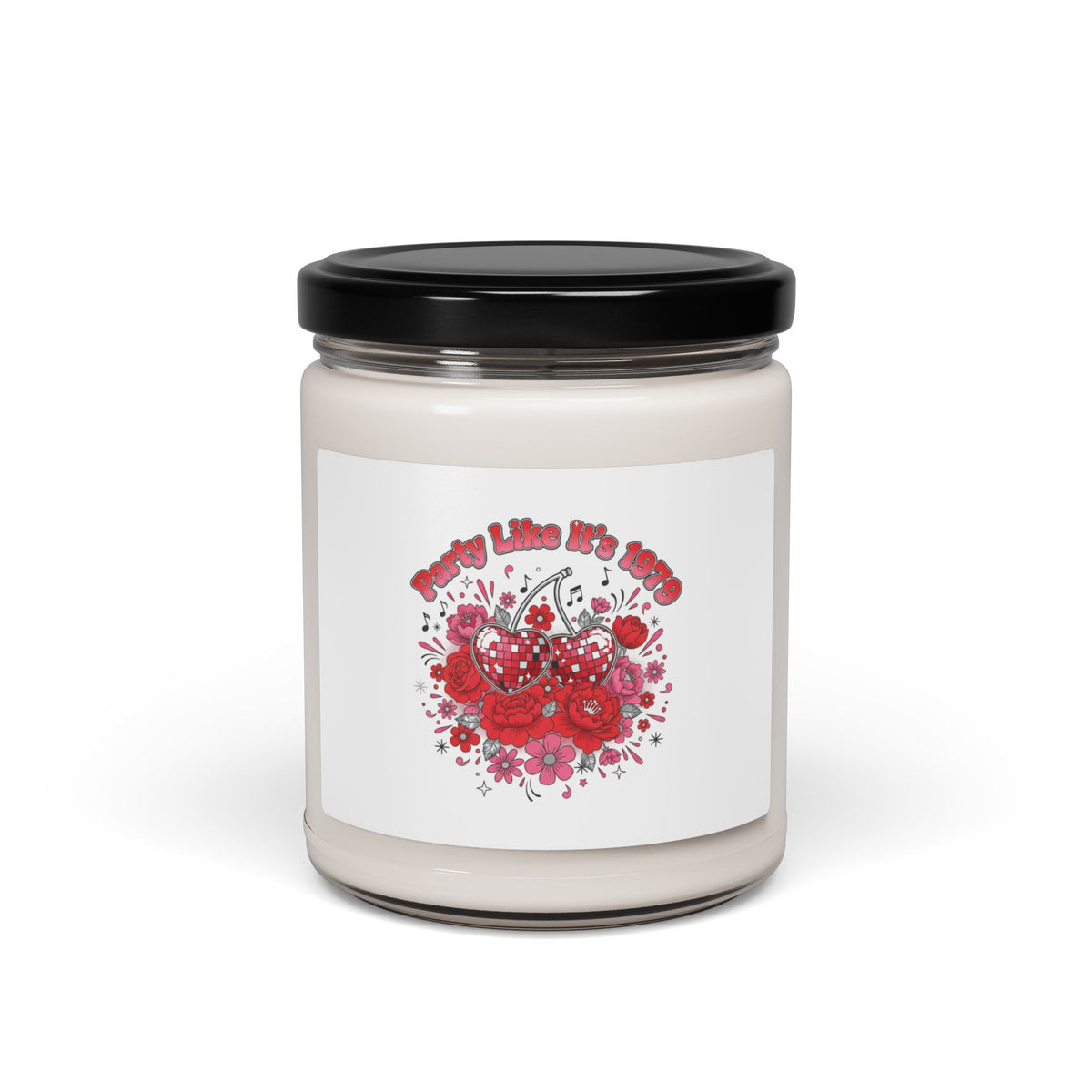 Disco Cherry Hearts Candle | Sparkly Hearts, Retro Romance