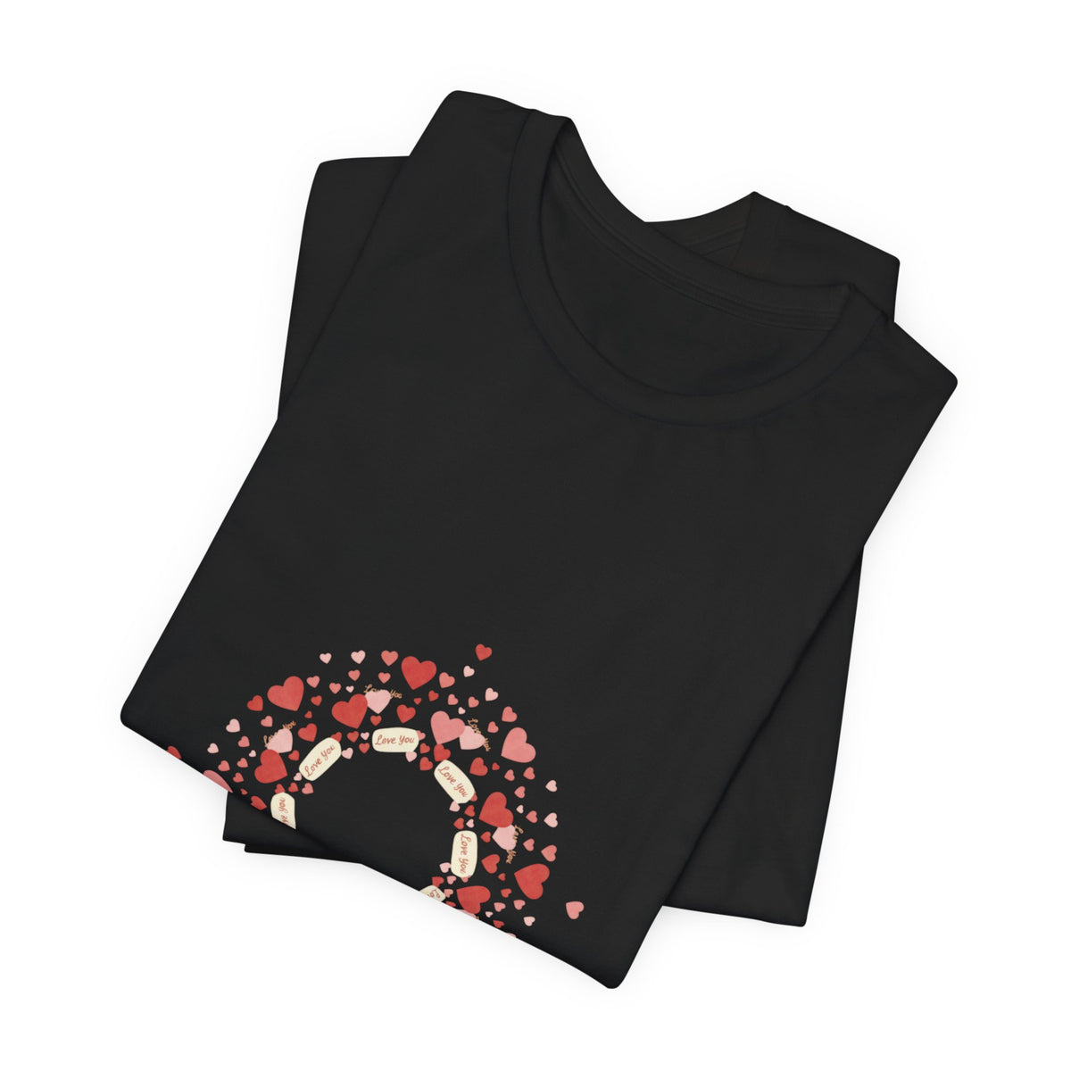 Tiny Heart Confetti Wreath tee | tiny heart design, heart pattern shirt