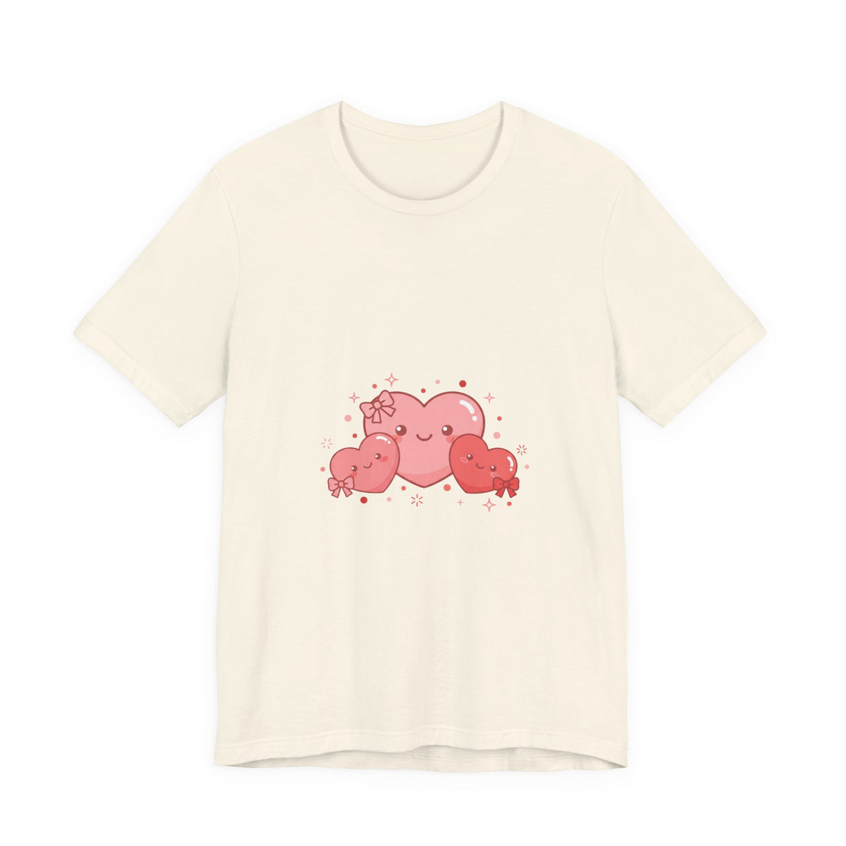 Kawaii Tiny Heart Family Tee | tiny heart design, valentine doodle