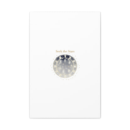 Seek the Stars Canvas | Celestial Astrology Art, Constellation Wall Decor