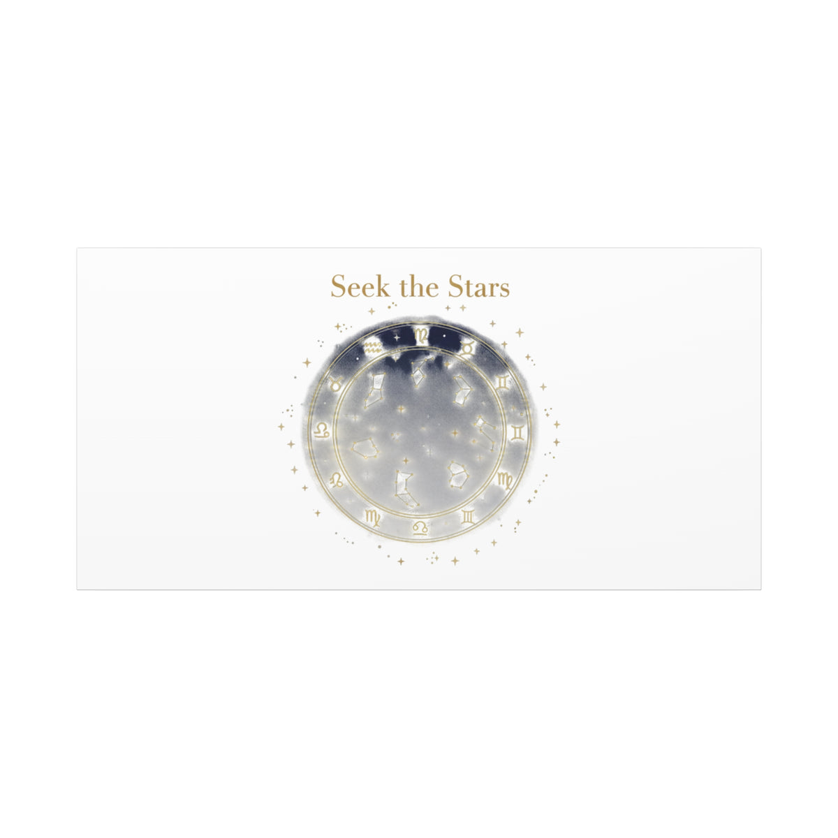 Seek the Stars Canvas | Celestial Astrology Art, Constellation Wall Decor