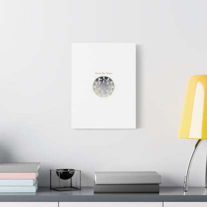Seek the Stars Canvas | Celestial Astrology Art, Constellation Wall Decor