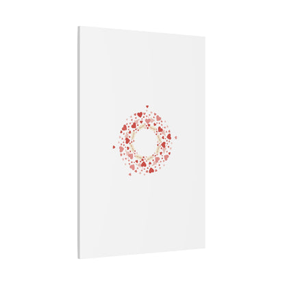 Tiny Heart Wreath Canvas | tiny heart design, valentine doodle
