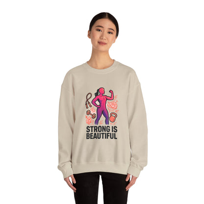 Strong Is Beautiful Sweatshirt — Women’s Fitness Crewneck