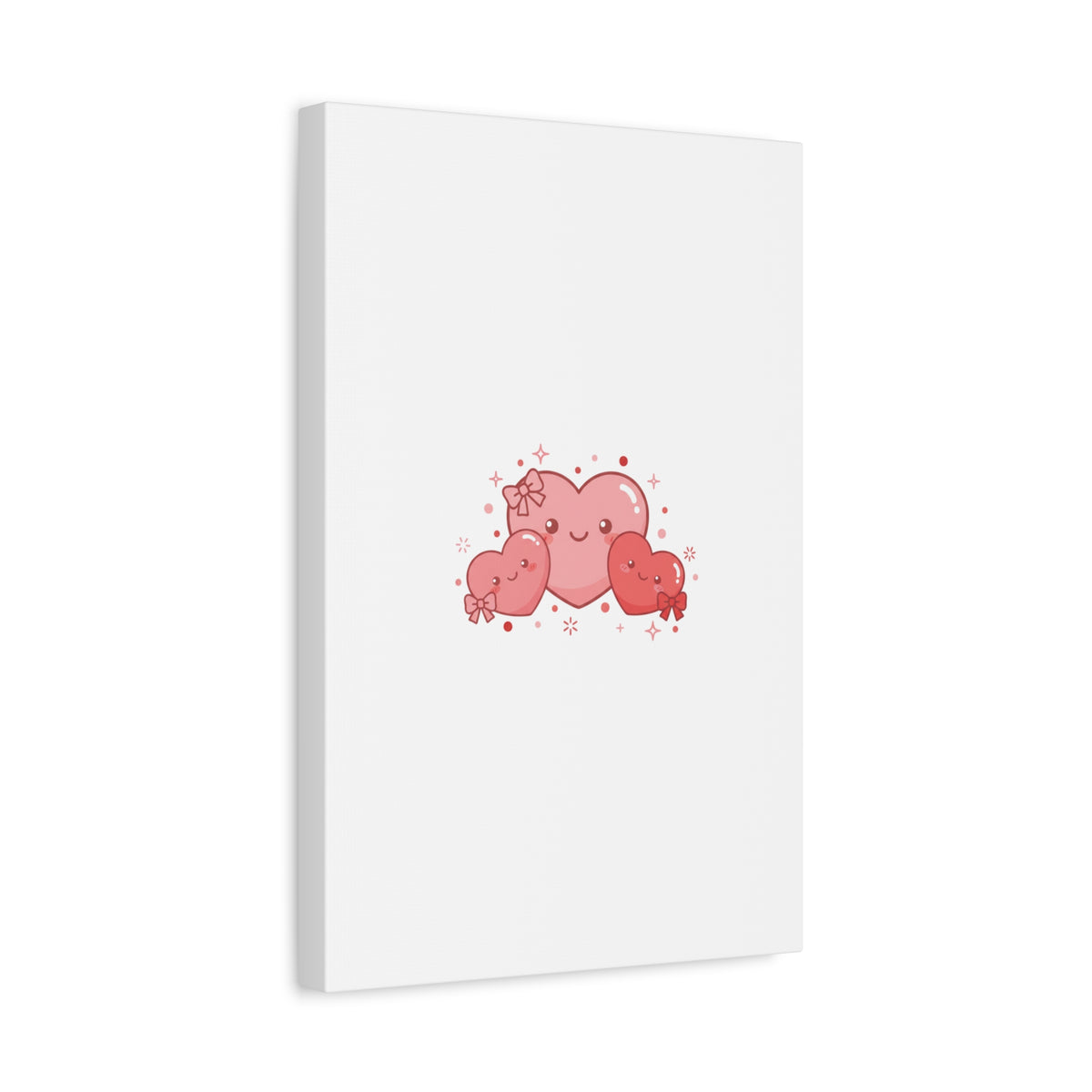 Kawaii Tiny Heart Trio Matte Canvas | tiny hearts, valentine doodle