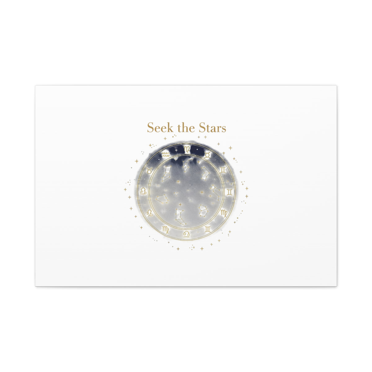 Seek the Stars Canvas | Celestial Astrology Art, Constellation Wall Decor