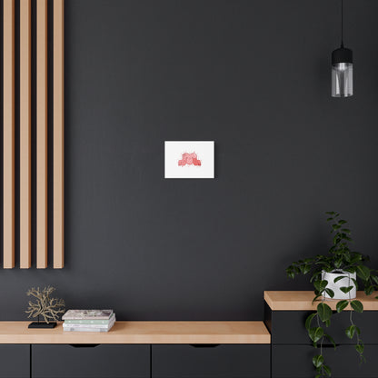 Kawaii Tiny Heart Trio Matte Canvas | tiny hearts, valentine doodle