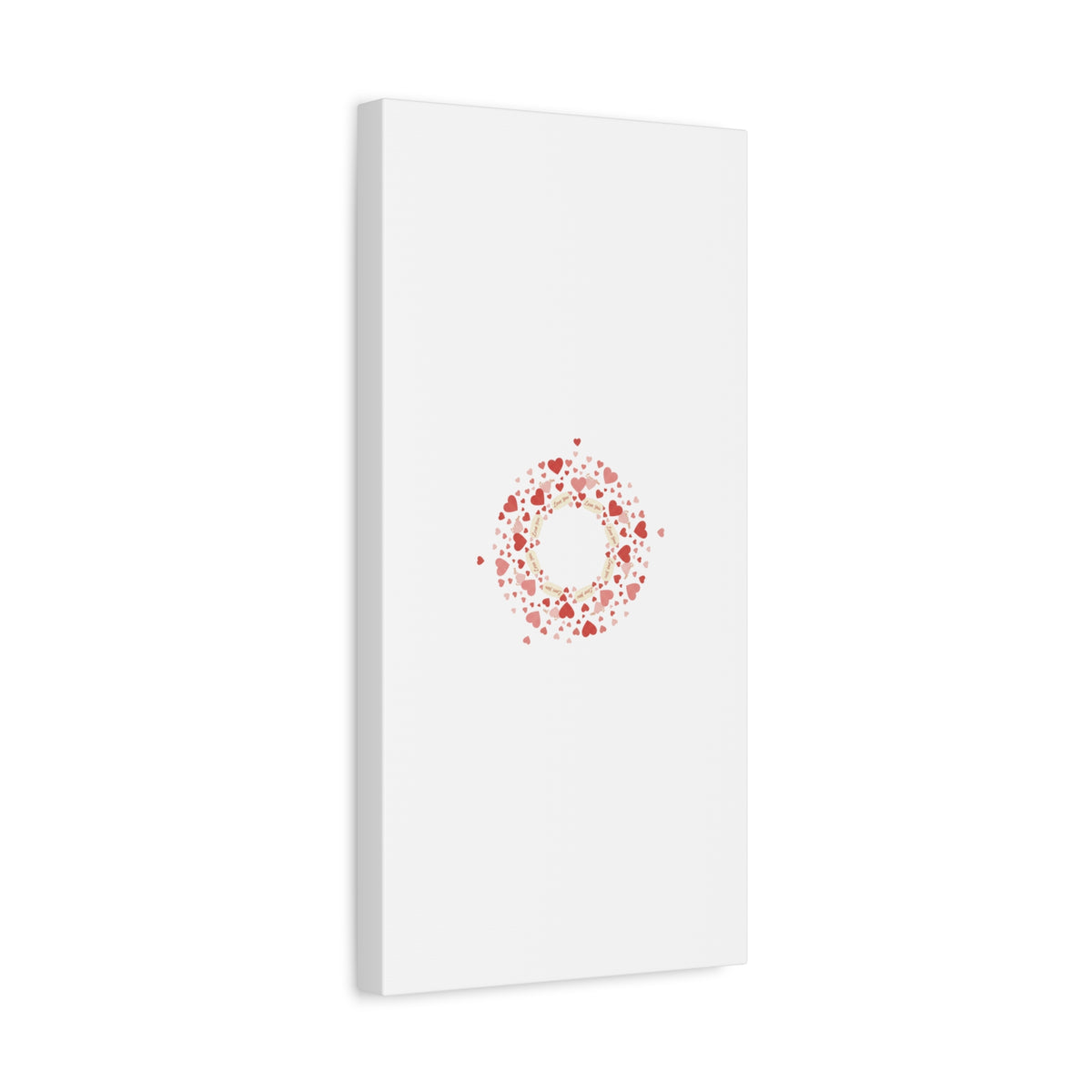 Tiny Heart Wreath Canvas | tiny heart design, valentine doodle