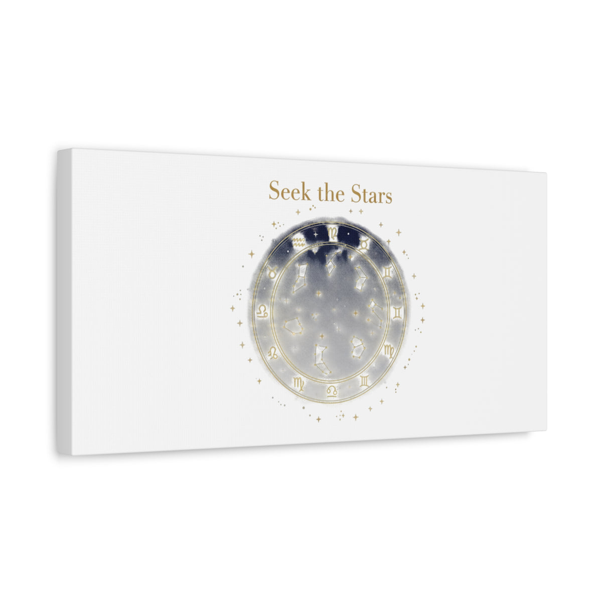 Seek the Stars Canvas | Celestial Astrology Art, Constellation Wall Decor