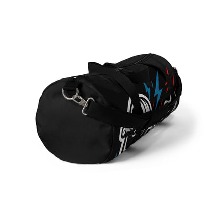 No Excuses Gym Duffel Bag — Motivational Workout Travel Bag with Barbell Design