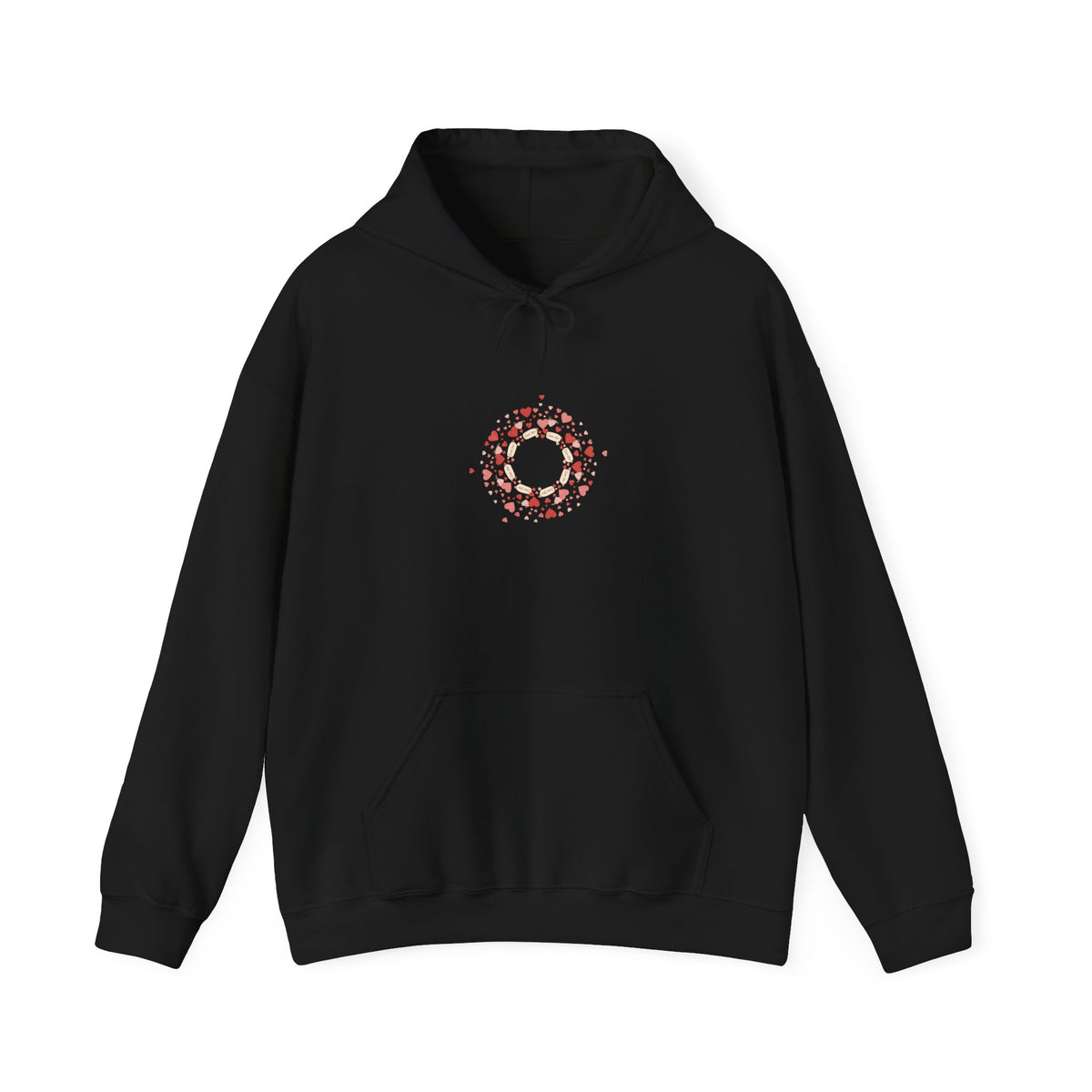 Tiny Heart Wreath Hoodie | tiny heart design, valentine doodle