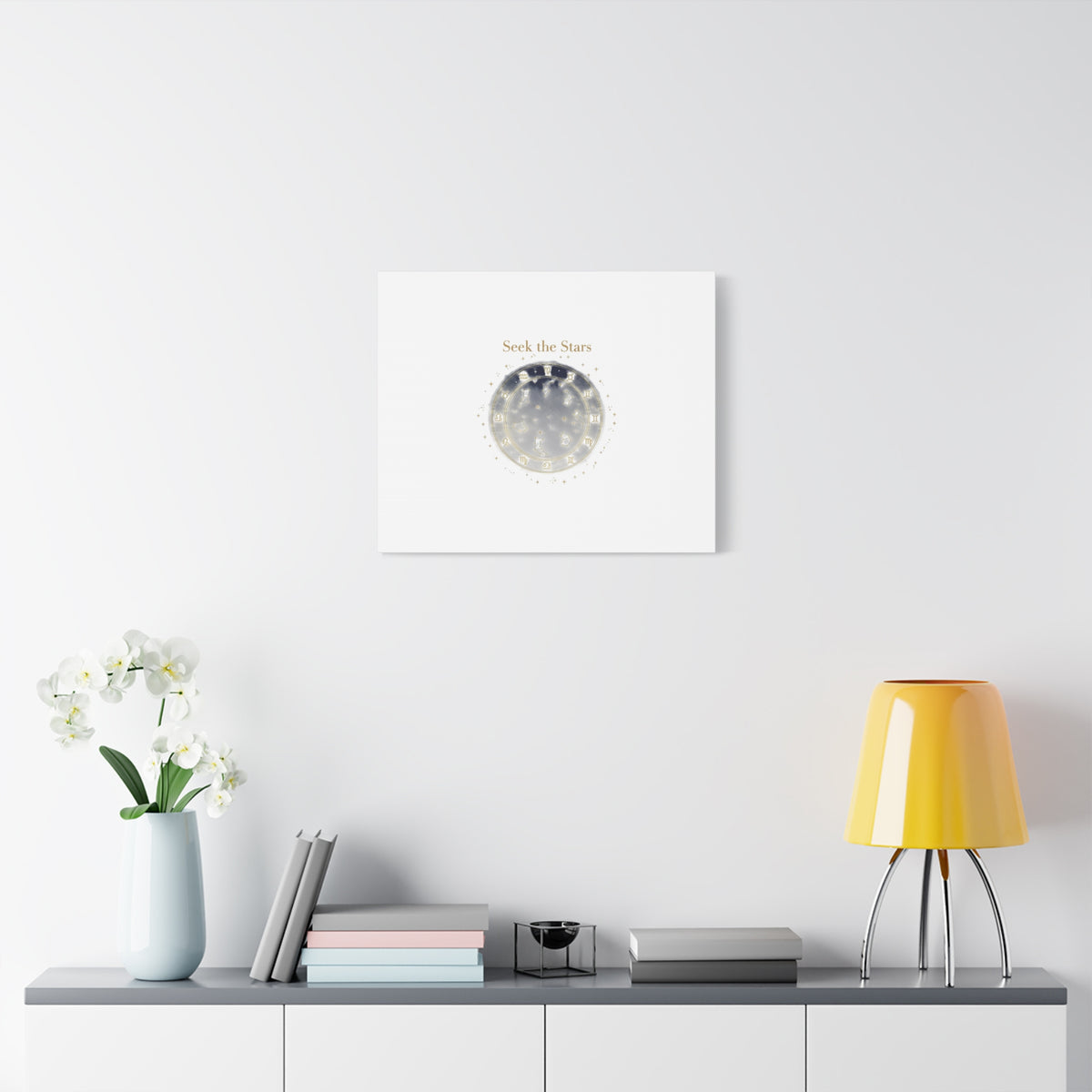 Seek the Stars Canvas | Celestial Astrology Art, Constellation Wall Decor