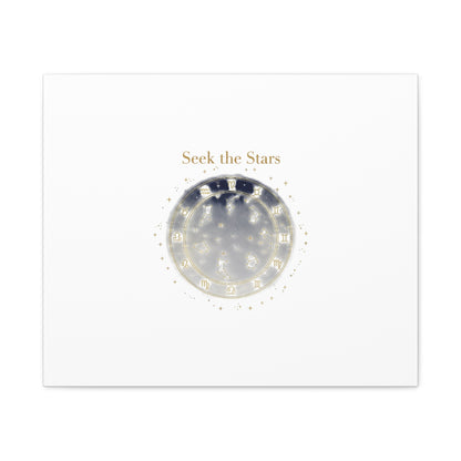 Seek the Stars Canvas | Celestial Astrology Art, Constellation Wall Decor
