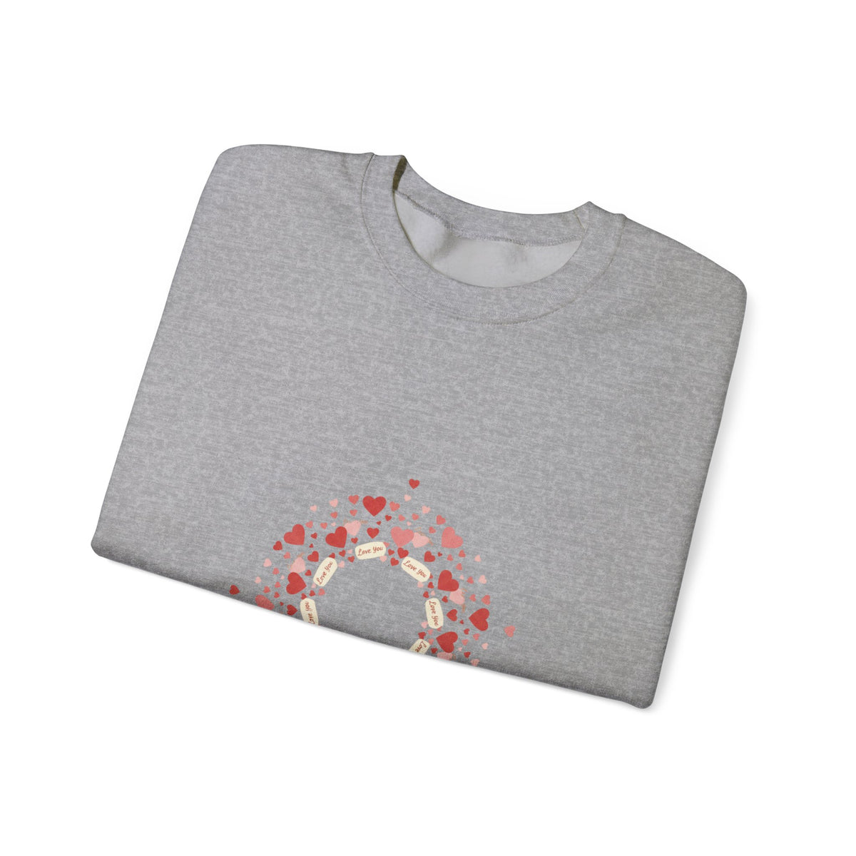 Tiny Heart Confetti Wreath Sweatshirt | tiny heart design, heart pattern shirt