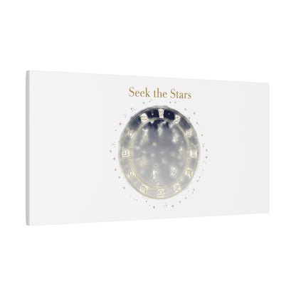 Seek the Stars Canvas | Celestial Astrology Art, Constellation Wall Decor
