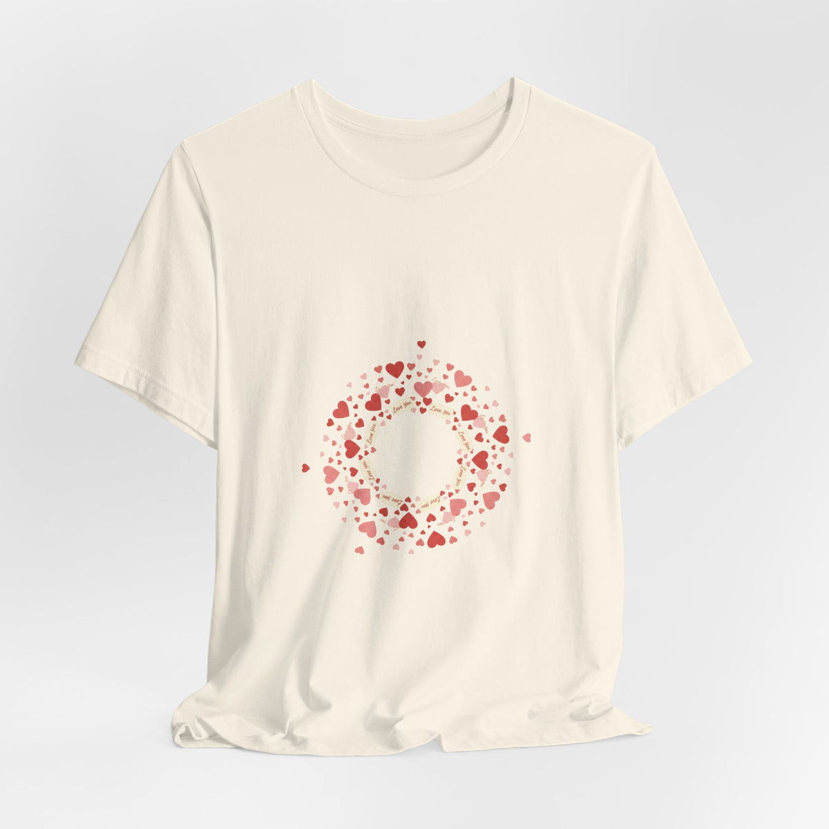 Tiny Heart Confetti Wreath tee | tiny heart design, heart pattern shirt
