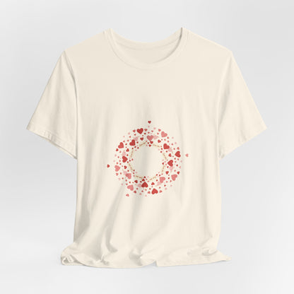 Tiny Heart Confetti Wreath tee | tiny heart design, heart pattern shirt