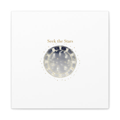 Seek the Stars Canvas | Celestial Astrology Art, Constellation Wall Decor