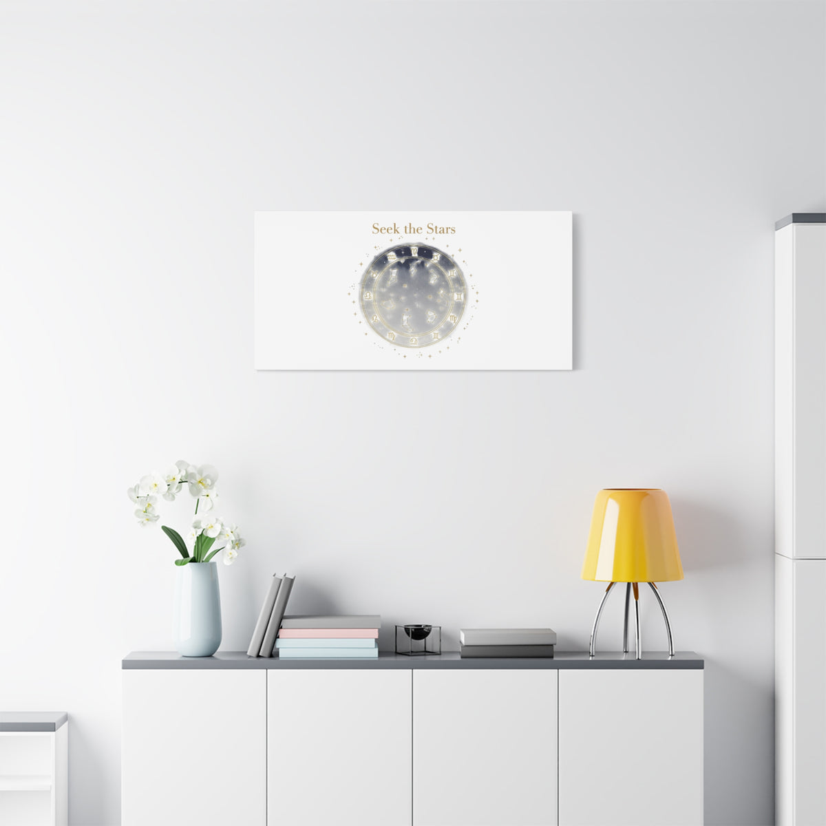 Seek the Stars Canvas | Celestial Astrology Art, Constellation Wall Decor