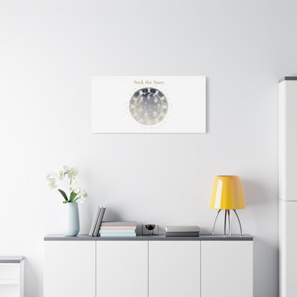 Seek the Stars Canvas | Celestial Astrology Art, Constellation Wall Decor