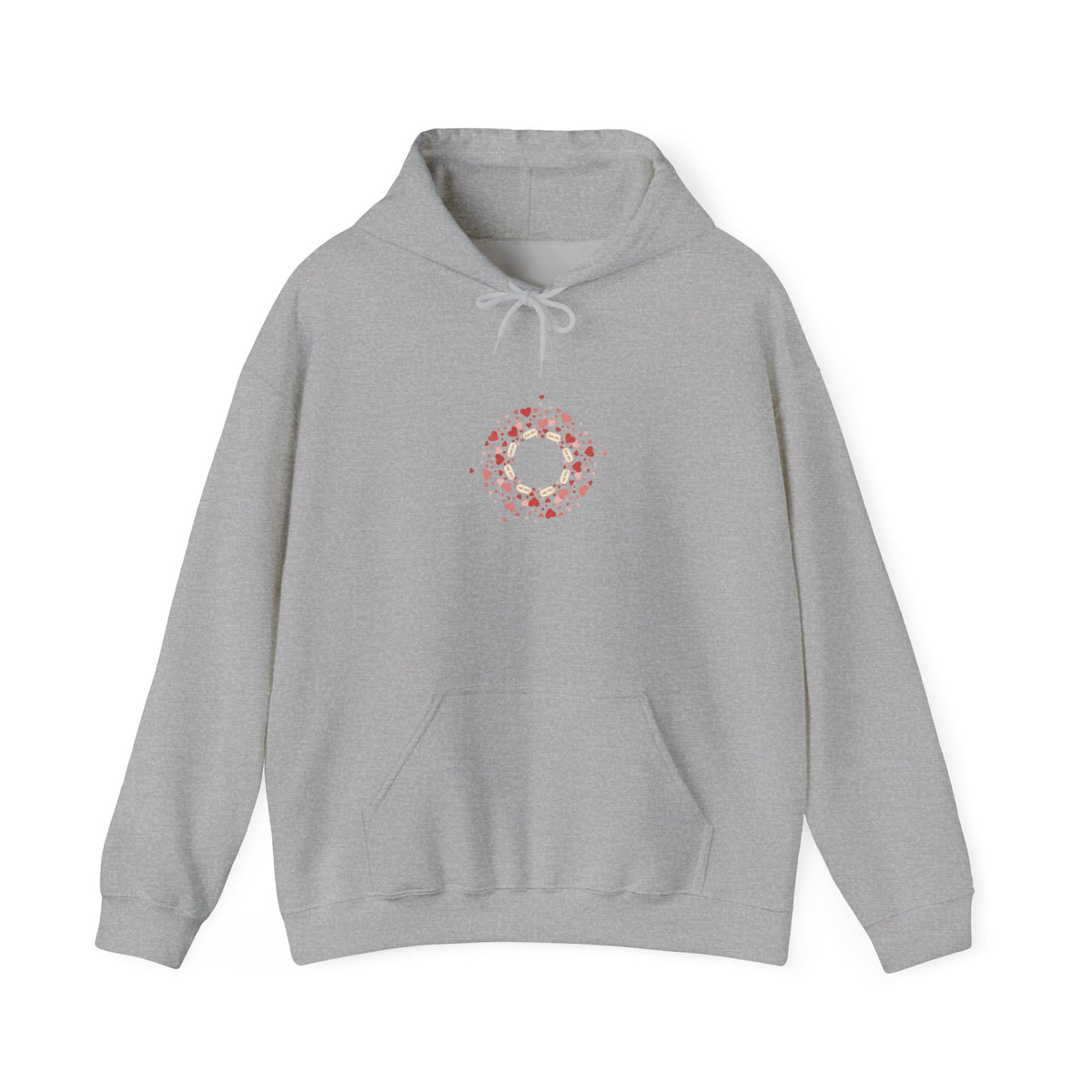 Tiny Heart Wreath Hoodie | tiny heart design, valentine doodle