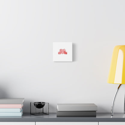 Kawaii Tiny Heart Trio Matte Canvas | tiny hearts, valentine doodle